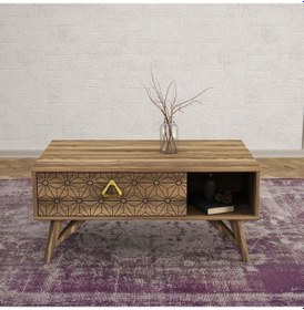 Resim Dekorister Exclusive Yakamoz Orta Sehpa Ceviz 