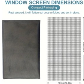 Resim Gateesat Fiberglass Sineklik Tülü 180x800cm Beyaz Toz Geçirmez Dıy Montaj 