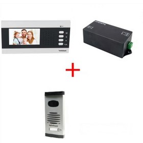 Resim Netelsan Alvara 4.3'' Inc Renkli Butonlu Lcd Ekranlı Görüntülü Villa Kit 1 Şubeli 