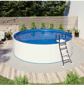 Resim Sermed Havuz Yüzme Havuzu Bora Silver Set Zemin Üstü 2.5 Metre H:90 Cm 