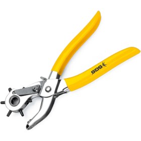 Resim Sgs Kemer Delme Zımbası 6 Farklı Delik Boyutu ile Ergonomik Tasarım 225 mm Dayanıklı Metal 