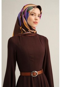 Resim Armine Saf İpek Sura Eşarp 9302-83 Renkli 