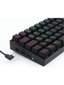 Resim Redragon K530 Draconıc Pro Q Tr 60% Kompakt Kablosuz-Bluetooth 2.4g Swıtch Mekanik Klavye Siyah 