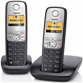 Resim GIGASET A690 Duo 2 li Siyah Telsiz Dect Telefon 100 Rehber Handsfree Işıklı Ekran 