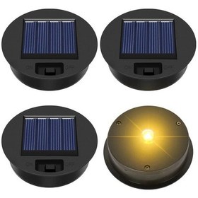 Resim Gaojunshop01 2/4 Adet Güneş Enerjili Pil Kutusu Fener Gövdesi 3.23 Ve 2.83 İnç Kamp Lambası Yedek Parçası 