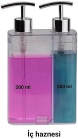 Resim SÜNGER HAZNELİ MUTFAK SIVI SABUNLUK (300 ml) ve BULAŞIK DETERJANLIK (500 ml) 