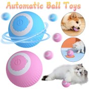 Resim Otomatik Top Oyuncakları USB Şarj Edilebilir Etkileşimli Kedi Oyuncakları ile Akıllı Yuvarlanma Hareketi, ABS Dayanıklı Tasarım için Kediler ve Köpekler, Beyaz ve Pembe/Mavi Renk Seçenekleri, Köpek Oyun Saati, Eğlenceli Evcil Hayvan Tasarımı, Pürüzsüz Dokulu 