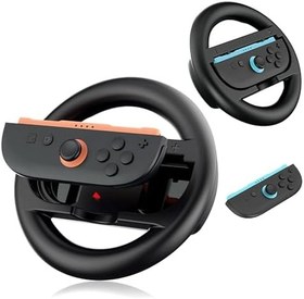 Resim Tolesum Joy-Con-direksiyon çifti, NSwitch 2 model Joy-Cons, Racing Wheel Controller Accessories for Mario Kart World, Switch 2 Joy Con Controller için direksiyon kolu 