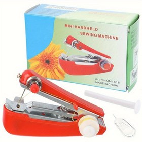 Resim Taşınabilir Mini Dikiş Makinesi - Hızlı Tamir ve Küçük Projeler İçin, Pil Gerektirmeyen, Kolay Kullanım, Her Zaman ve Her Yerde Onarım, Manuel, Ayarlanabilir Tension Düğmeli, Seyahat ve Kamp için Uygun 