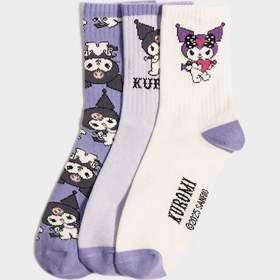 Resim Defacto Kız Çocuk Hello Kitty 3lü Pamuklu Uzun Çorap G1931a8nskr1 Çok Renkli-kr1 