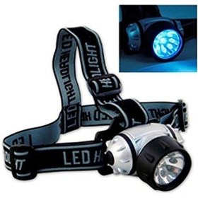 Resim Büro Ev Ofis İş Güvenliği İçin Pilli Lamba 9led Işıklı Baret Kafa Feneri Gri 