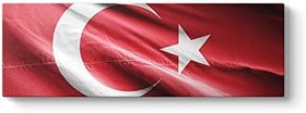 Resim tabloshop Dalgalanan Türk Bayrağı 120 x 40 