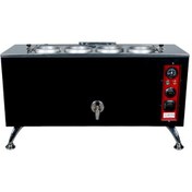Resim Anka Pro Elektrikli Full Otomatik Çay Kazanı 4 Demlikli 40 Litre Siyah 