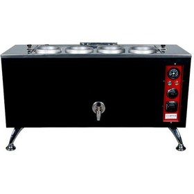 Resim Anka Pro Elektrikli Full Otomatik Çay Kazanı 4 Demlikli 40 Litre Siyah 