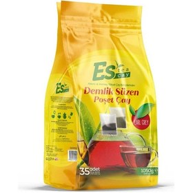 Resim Es Tea Earl Grey Demlik Süzen Poşet Çay 35'li 1050 G 