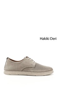 Resim Gönderi(r) Erkek Kum Nubuk Bağcıklı Hakiki Deri Comfort Ayakkabı 