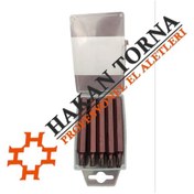 Resim 10 Adet S2 Çelik Kaplamalı Uzun Torx Bits Uç T45 Ucu (550705094) 