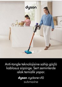 Resim Dyson Cyclone V10 Submarine Dikey Şarjlı Süpürge 