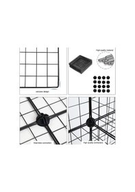 Resim 12 Bölmeli Metal Tel Oyuncak Dolabı Çok Amaçlı Düzenleyici Raf 