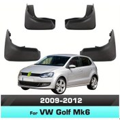 Resim Meridiangoods Abs Vw Golf 6 Mk6 2009 2012 Çamurluk Kanatları Seti 4 Parça Araç Aksesuarları 