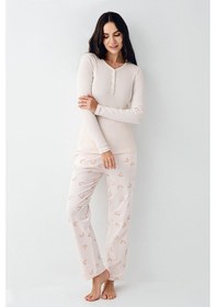 Resim Pierre Cardin Kadın Pembe Pijama Takımı Pc9062-s-v1 Pembe 