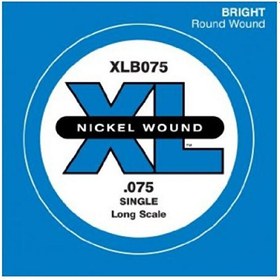 Resim D'Addario XLB075 Tek Bas Gitar Teli 