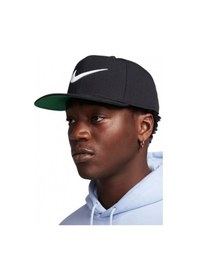 Resim Nike Sportswear Pro Swoosh Snapback Cap Hat Unisex Şapka Siyah Siyah 