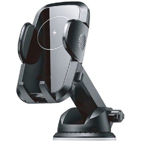 Resim Hp-a04 15w Kablosuz Şarj Araba Telefon Tutucu Ayarlanabilir Cam V 