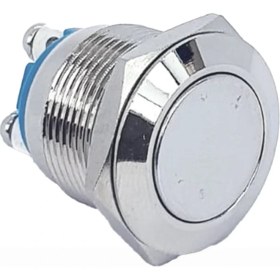 Resim Ayt Powermaster IC-182 D98 Buton Metal Düz Push 19 mm PBS28B-2 