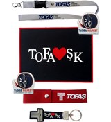Resim TUSBA MARKET Tofaş Logolu Torpido Üstü Kaydırmaz Ped / Oto Ayna Askısı & Tampon Çeki Ipi / Silikon Anahtarlık 