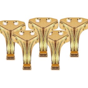 Resim Empressco Mini metal ayak, epoksi tepsi ve tesbih kutusu için 10'lu set, altın renk 