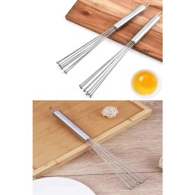 Resim Lumindra Boncuklu Yeni Nesil Ayarlanabilir Paslanmaz Yumurta Pasta Çırpıcısı Orta Boy 