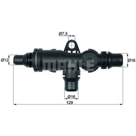 Resim BEHR MAHLE TO482 Termostat Su Seviyesi ( BMW E53- M62-N62 ) (WA962437) 