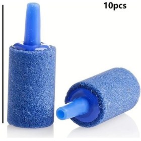 Resim Willowhaven 10'lu Mavi Hava Taşı Seti - Akvaryum, Havuz, Hidroponik Oksijen Üretici 