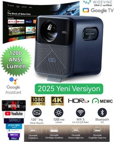 Resim Wanbo Mozart 1 Pro Akıllı Projeksiyon Cihazı – 1200 ANSI Google TV HDR MEMC Lisanslı 2025 Yeni Versiyon 