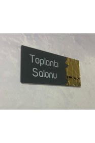 Resim Dekokonsept Klasik Seri (TOPLANTI ODASI) Ofis Kapı Isimliği Yönlendirme Tabelası 