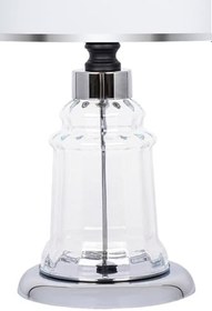Resim MİNİMAL E-TİCARET & BİLGİ TEKNOLOJİLERİ Baroque Silver Cam Abajur 