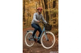 Resim Bisan Sorrento Şehir Bisikleti 44 cm V 28 Jant 3 Vites Bebek Mavisi Silver 