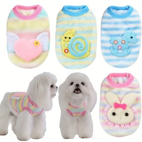 Resim Sevimli Hayvan Tasarımlı Rahat Polar Köpek Yeleği - Tavşan, Salyangoz, Kurbağa, Poni - Yorkie, Malta, Bichon & Chihuahua Gibi Küçük Irklar İçin Mükemmel - Sadece Elde Yıkama 