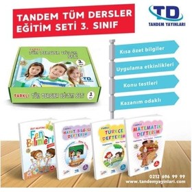 Resim Tandem Farklı Tüm Dersler Eğitim Seti 3. Sınıf 4 Kitap 