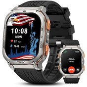 Resim Amaztim Akıllı Saat, 60 Gün Pil Ömrü, Paslanmaz Çelik Gövde - Gümüş 