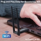 Resim Kablosuz Wifi Sinyal Yükseltici, 300Mbps 2.4G Taşınabilir Sinyal Yükseltici Tekrarlayıcı, USB Güçlü WiFi Hotspot Genişletici Bilgisayar Ofis İçin İç Mekan 