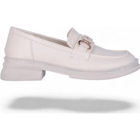 Resim Ayakcenter Nhr1 Kadın Loafer Ayakkabı Krem 