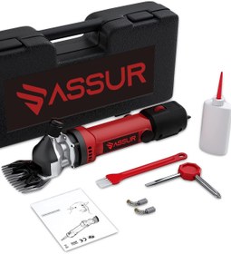Resim Assur 350W Kademe Ayarlı Metal Şanzıman Koyun Kırkma Makinası Soğutmalı 