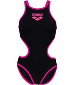 Resim Arena One Bıglogo Kadın Yüzücü Mayosu 001198591 Pembe - Siyah 