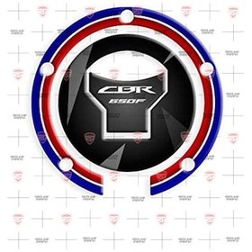 Resim CBR 650 F mavi kırmızı depo kapak pad 2014 – 2020 model 