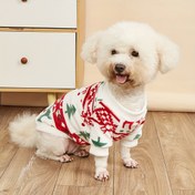 Resim Evcil Hayvanlar Köpekler ve Kediler için Noel Sonbahar ve Kış Sıcak Peluş Kapüşonlu Sweatshirt 