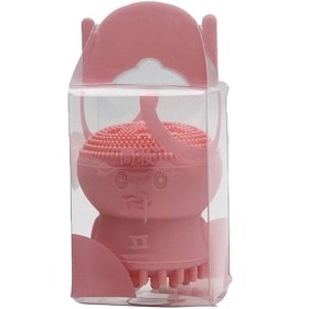 Resim Silikon Temizleyici Ahtapot Silikon Fırça Kozmetik Makyaj Moda Kadın - Pembe 