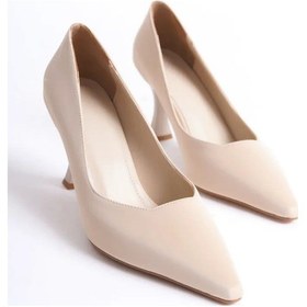 Resim Trendella Kadın Bej Saten Stiletto Tr08ms27e Siyah 