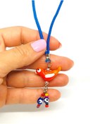 Resim Azrua Turuncu Kuş Araba Nazarlık, Cam Aksesuar, Araba Nazar Süsü 